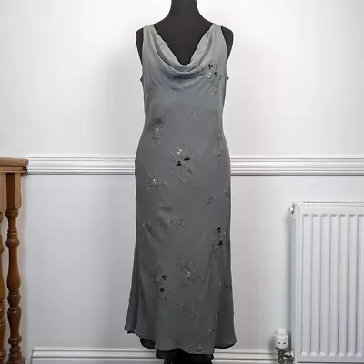 Vintage Maria Grachvogel Silk Midi Dress Size 12  • £44.99