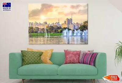 $449.92 • Buy Sao Paulo Skyline From Parque Wall Canvas Home Decor Australian Made Quality