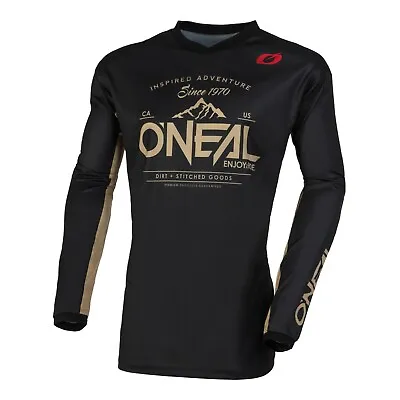 O'Neal Element Jersey Off-Road Moto Dirt V23 Black/Sand Mens XLarge CLOSEOUT • $20.99