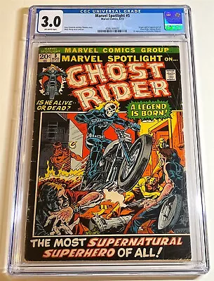 MARVEL SPOTLIGHT #5 ~ Origin & 1st Appearance Of GHOST RIDER 1972 ~ CGC 3.0 • $699