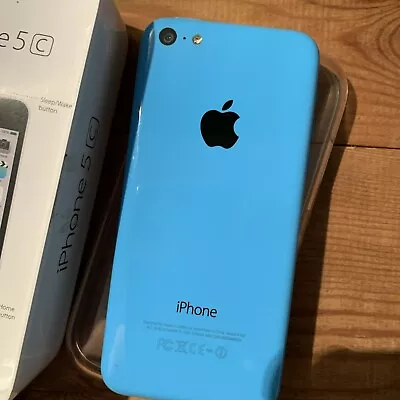 IPhone 5c Blue Unlocked + Original Box • £0.99