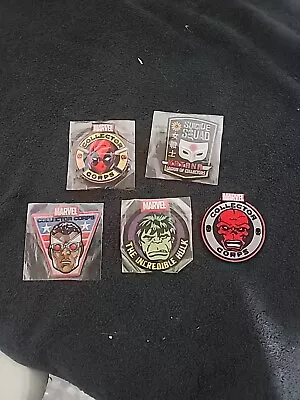 5 Marvel Comic Sew On Patch Hulk Kitana Deadpool Falcon Red Skull Suicide Squad • $14.75