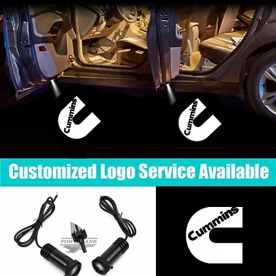$17.99 • Buy 2Pcs Cummins Logo Car Door Led Welcome Courtesy Laser Projector Shadow Light