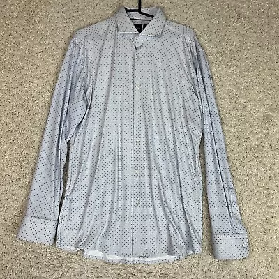 Hugo Boss Mens Hank Kent Travel Slim Fit Performance Stretch Dress Shirt 41 16 • $35.99