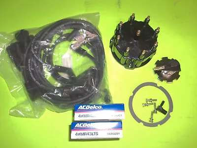 5.0 5.7 350 Tune Up Kit Cap Rotor Wires Spark Plugs Mercruiser Mr43lts • $99.77