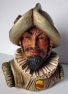 Vintage MCM Spanish Conquistador Universal Statuary Corp. 1967 Chicago HEAVY • $33.99