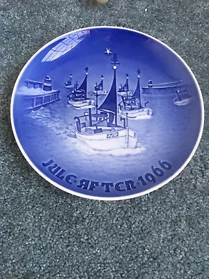 1966  B & G Of DENMARK  JULE-AFTEN Christmas Plate  Hjem Til Jul  • $11.69