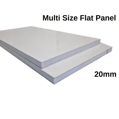 20mm Flat Panel Foam Infill White UPVC Multi Size Filled Strong • £166.64