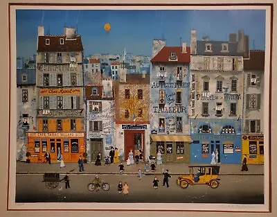 RARE Michel Delacroix  After School  Hand Signed Numbered Litho Paris 1933 • $500
