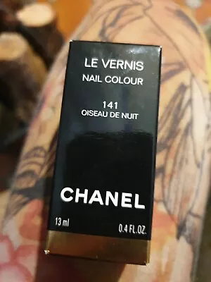 BNIB Chanel Nail Polish 141 Oiseau De Nuit Le Vernis Ltd Edition Newstyle  • £20