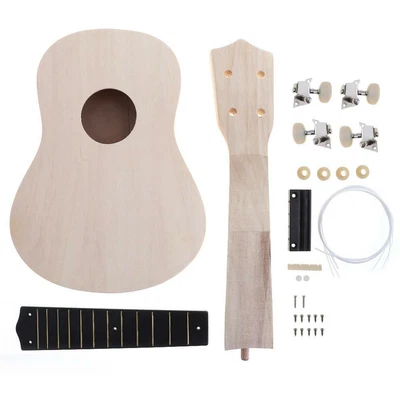 $30.83 • Buy 21  Ukulele DIY Kit Nylon String Basswood Hawaii Guitar Handwork Painting Hobby