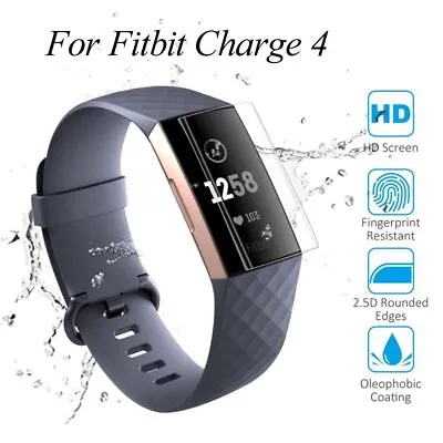 Full Cover TPU Protective Film Screen Protector For Fitbit Charge 4 Smart Band • $5.96