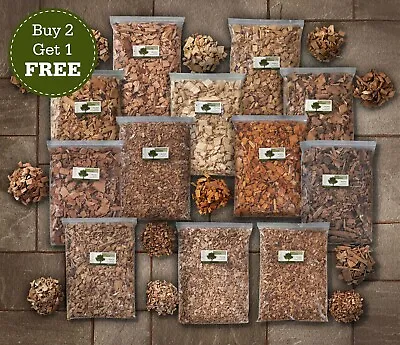 BBQ Smoking Wood Chips For Smokers - Buy 2 Get 1 Free - Free 24HR Delivery  • £99.95