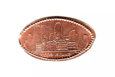 Elongated Penny  Ellis Island  Ellis Island Immigration Museum COPPER RETIRED • $2.75