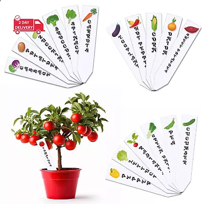 18Pcs Acrylic Vegetable Labels Waterproof Plant Marker Reusable Garden Stake Tag • $23.32