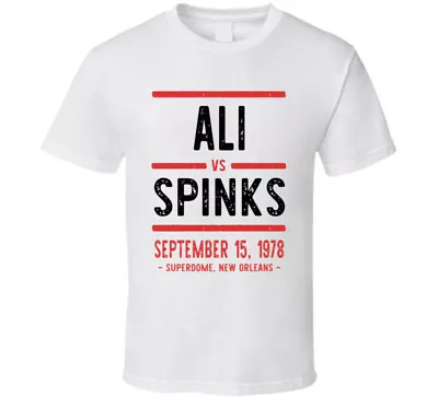 Ali Vs Spinks September 15 1978 Superdome New Orleans Boxing T Shirt • $14.99