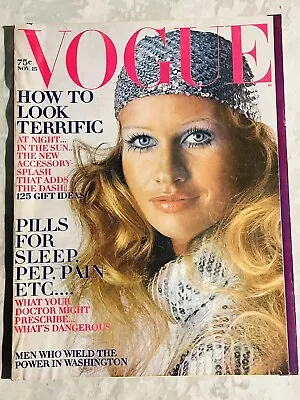 Vintage Vogue Magazine November 15 1969 Françoise Rubartelli Irving Penn • $33.95