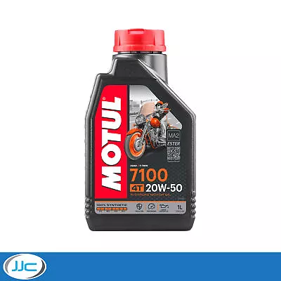 1 X 1 Litre - Motul 7100 Fully Synthetic 20W50 Motorcycle Engine Oil • £17.63