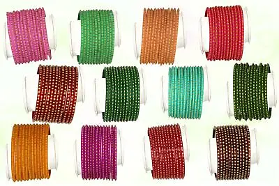 £5 • Buy Indian Glass Bangles Set Dot Pattern Bollywood Style Wedding Favour