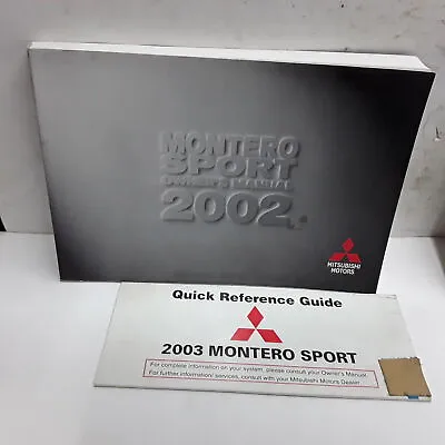 2002 Mitsubishi Montero Sport Owners Manual • $73