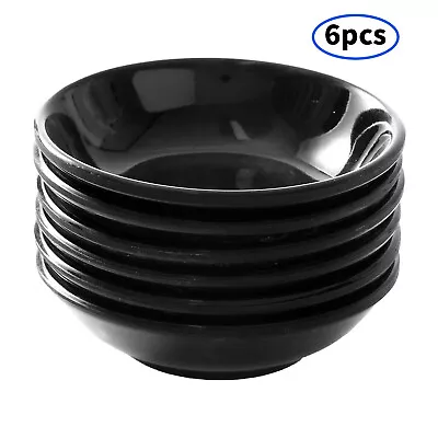 6Pcs Melamine_Dipping Bowls Sauce Dishes Unbreakable Heat-Resistant Round Gift • £9.99