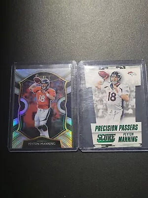 Peyton Manning LOT Select Silver 31 Score Die Cut Green Precision Passers 6 • $0.99