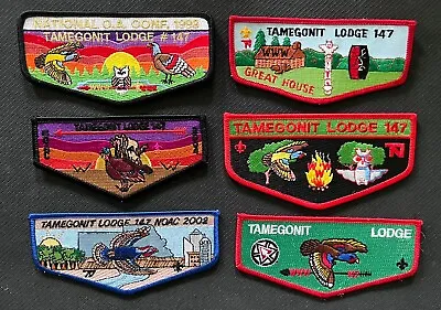 Tamegonit Lodge 147 Flap Lot Of 6 Different OA Order Of The Arrow Patches • $24.99