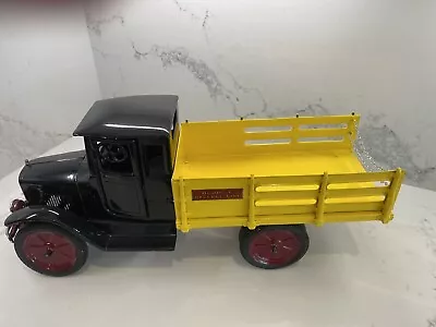 1920s BUDDY L BAGGAGE LINE TRUCK Stake Truck With Rubber Tires.   Beautiful • $7800