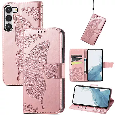 Wallet Flip Case Stand Cover For Samsung Galaxy S7 S8 S9 S10 S20 S21 S22 S23 + • $13.49