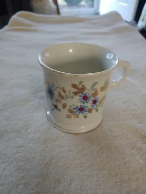 Vintage White Floral Shaving Mug Cup • $12.99