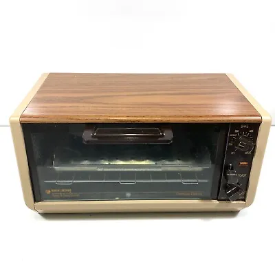 $49.99 • Buy Vintage Black Decker SpaceMaker Toast-R-Oven Continuous Clean TR050 Wood Grain