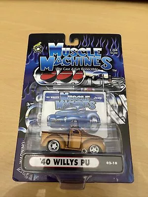 Muscle Machines 1/64 Bronze ’40 WILLYS PICKUP 02-18 H88 • $5.95