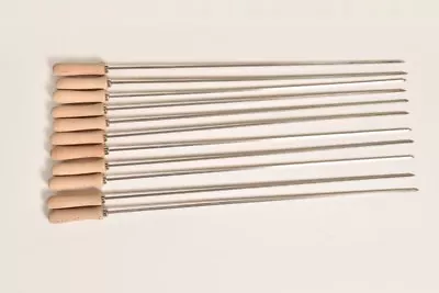 £55.14 • Buy Set Of 11 Stainless Steel Cypriot Barbecue BBQ Grill Souvlaki Kebab Skewers