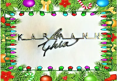 Vw Karmann Ghia Chrome Dash Script Emblem 1967-74  • $25.95