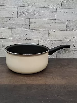 VTG Beige Megaware 2 Qt Sauce Pot Induction Ceramic Made In Spain NO LID  • $19.96