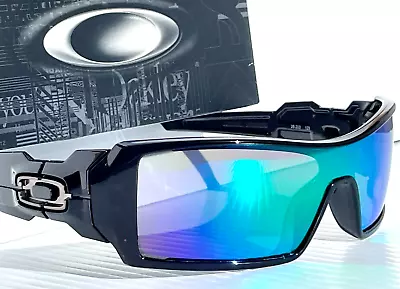 Oakley OIL RIG Polished BLACK POLARIZED Galaxy JADE Mirror Lens Sunglass 9081 • $168.88