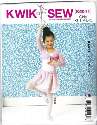 Kwik Sew Pattern 4011 Leotard Skirt And XOver Top Child 4 -14 New • £6.76