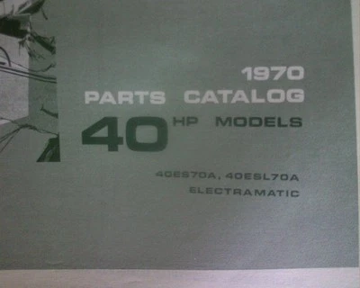 $14.95 • Buy 1970 Johnson 40 Hp Outboard Motor SPARE PARTS MANUAL