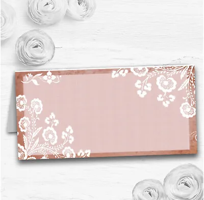 Rustic Blush Lace Wedding Table Seating Name Place Cards • £6.95