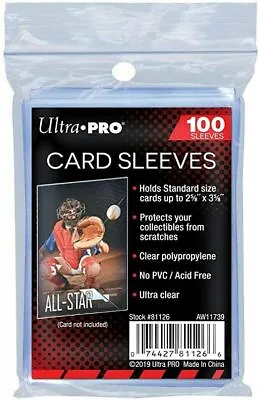 Ultra Pro Soft Sleeves Standard Trading Card Protectors Penny Sleeve Pokemon MTG • £3.45