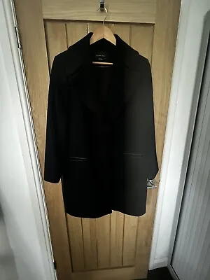 Massimo Dutti Ladies Coat Black Size 16  • £19.99