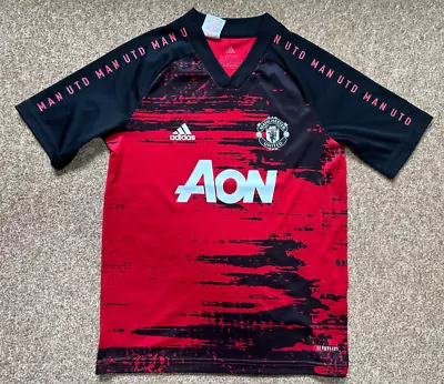 Manchester United Football Training Top AON 11-12Y 152cm (very Good) • £20