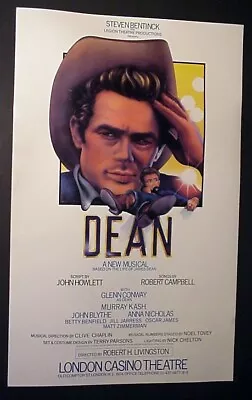 RARE  DEAN  70's MUSICAL POSTER BASED ON JAMES DEAN LONDON CASINO THEATRE • £28.47