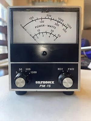 SILTRONIX PM 15 POWER WATTS METER FOR  HAM RADIO HF QRP AND UP Works • $150