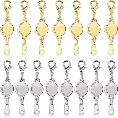 Magnetic Necklace Clasps And Closures  15Pcs Locking Magnetic Jewelry Clasps M • $17.49