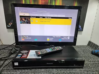 J944 Panasonic DMR-PWT550EB Freeview Recorder 500gb And Blu-ray Player • £89.99