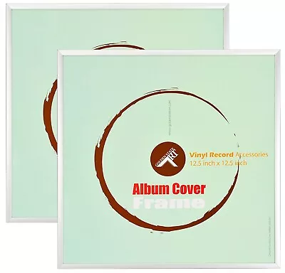 2-Pack 12.5x12.5 Aluminum Vinyl Record Album Cover Frame Gift For Musicians • $29.98