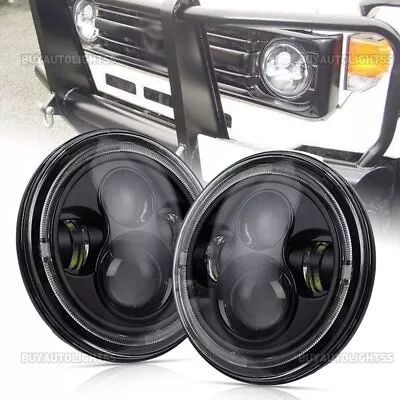 Pair 7inch LED Halo Headlights For Toyot Landcruiser HZJ75 60 70 73 78 79 Series • $124.99