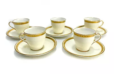 5 Minton England For Tiffany Porcelain Demitasse Cup And Saucers Circa 1900  • $165.75