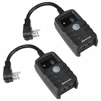 DEWENWILS Outdoor Light Timer Countdown Photocell Electrical Outlets 2 Pack  • $19.99